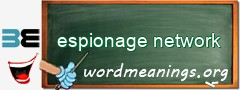 WordMeaning blackboard for espionage network